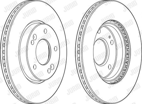 Jurid 562986JC-1 - Тормозной диск autospares.lv