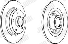 Jurid 562981JC-1 - Тормозной диск autospares.lv