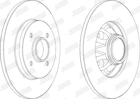 Jurid 562937JC-1 - Тормозной диск autospares.lv