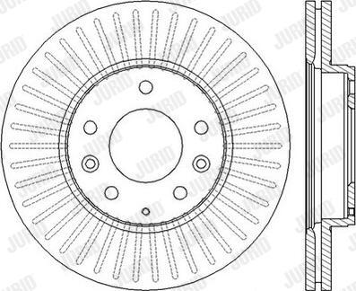 Jurid 562449JC-1 - Тормозной диск autospares.lv