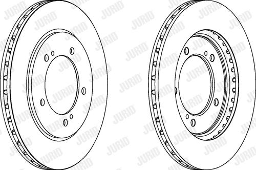 Jurid 562445JC-1 - Тормозной диск autospares.lv