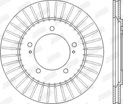 Jurid 562445JC-1 - Тормозной диск autospares.lv