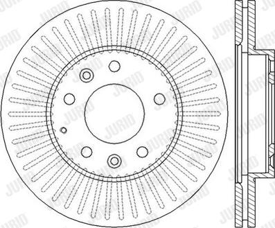 Jurid 562446J-1 - Тормозной диск autospares.lv