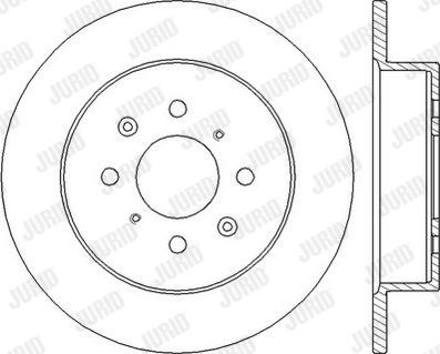 Jurid 562440JC - Тормозной диск autospares.lv