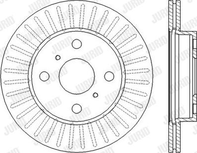 Jurid 562443JC-1 - Тормозной диск autospares.lv