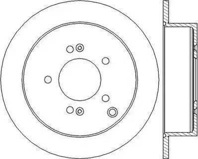 RIDER RD.2625.DF4287 - Тормозной диск autospares.lv