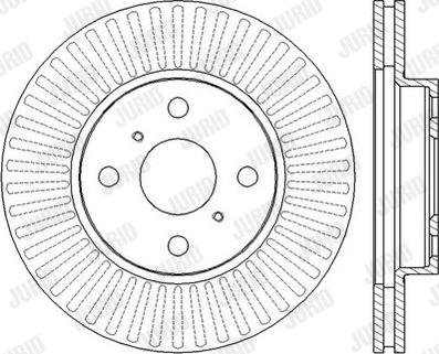 Jurid 562455J - Тормозной диск autospares.lv