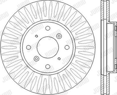 Jurid 562458J - Тормозной диск autospares.lv