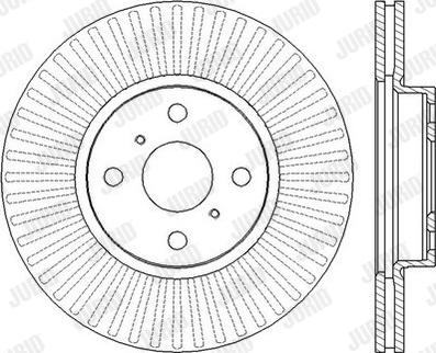 Jurid 562452J - Тормозной диск autospares.lv