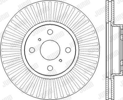 Jurid 562452JC - Тормозной диск autospares.lv