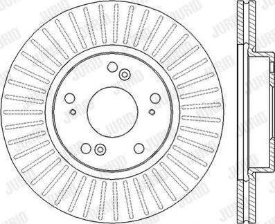 Jurid 562457JC-1 - Тормозной диск autospares.lv