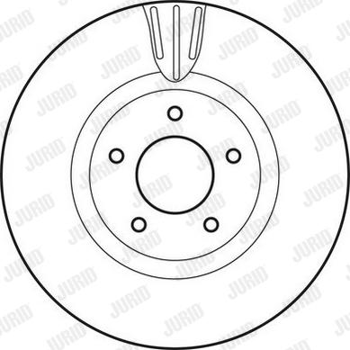 Jurid 562465JC-1 - Тормозной диск autospares.lv