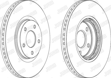 Jurid 562465JC-1 - Тормозной диск autospares.lv