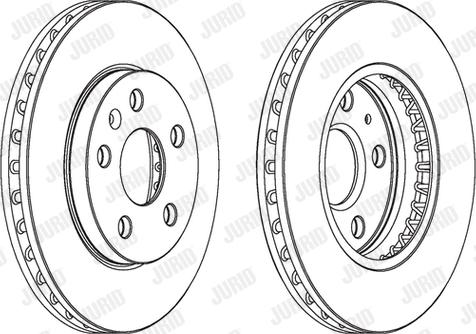 Jurid 562460JC - Тормозной диск autospares.lv