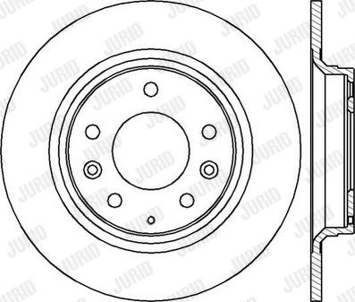 Jurid 562416JC - Тормозной диск autospares.lv