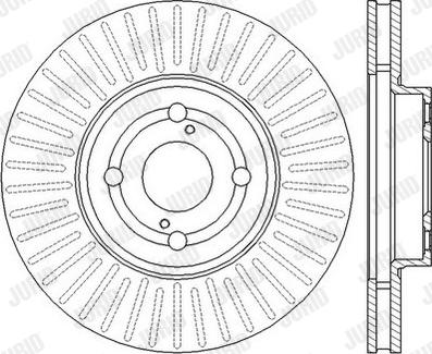 Jurid 562435JC - Тормозной диск autospares.lv