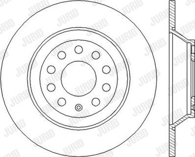 Jurid 562438JC - Тормозной диск autospares.lv