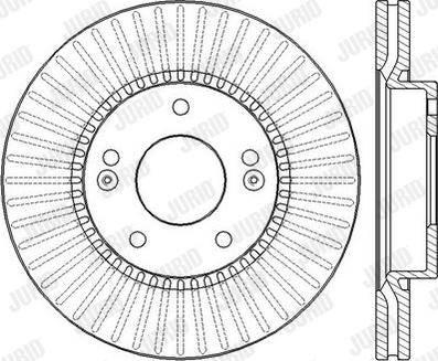 Jurid 562433J - Тормозной диск autospares.lv