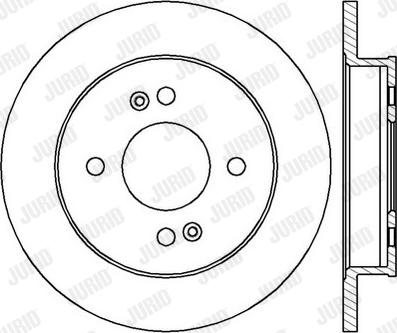 Jurid 562429JC-1 - Тормозной диск autospares.lv