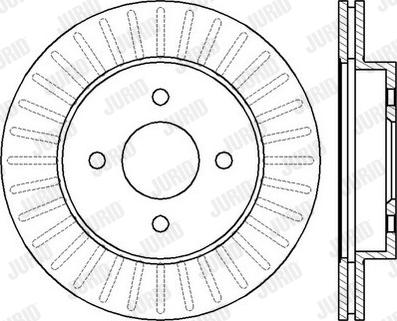 Jurid 562424J - Тормозной диск autospares.lv