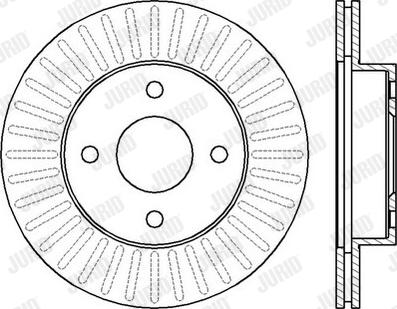 Jurid 562426J-1 - Тормозной диск autospares.lv