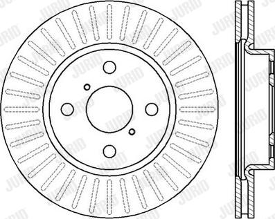 Jurid 562421JC-1 - Тормозной диск autospares.lv