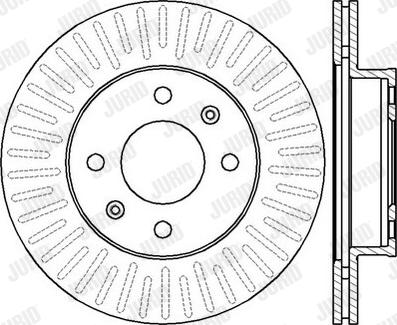 Jurid 562428JC-1 - Тормозной диск autospares.lv