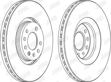 Jurid 562423JC-1 - Тормозной диск autospares.lv