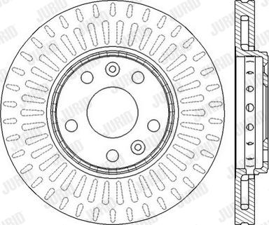 Jurid 562595JC-1 - Тормозной диск autospares.lv