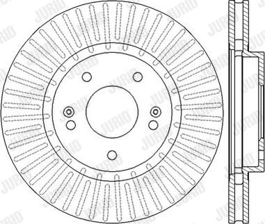 Jurid 562549JC-1 - Тормозной диск autospares.lv