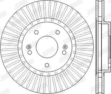 Jurid 562549JC - Тормозной диск autospares.lv