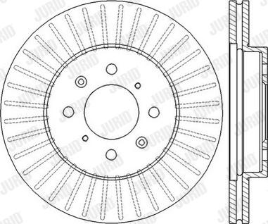 Jurid 562545J-1 - Тормозной диск autospares.lv