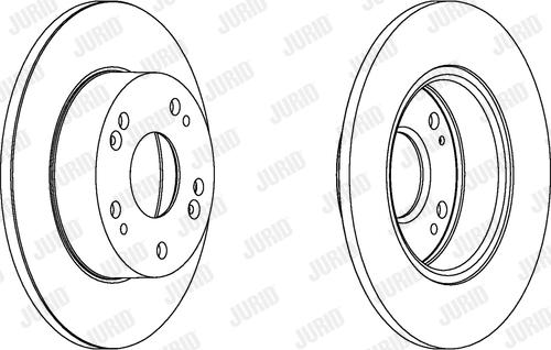 Jurid 562542JC-1 - Тормозной диск autospares.lv