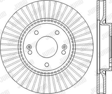 Jurid 562550JC - Тормозной диск autospares.lv