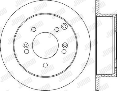 Jurid 562552JC-1 - Тормозной диск autospares.lv