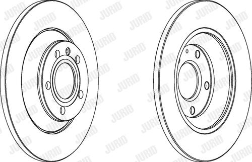 Jurid 562504JC-1 - Тормозной диск autospares.lv