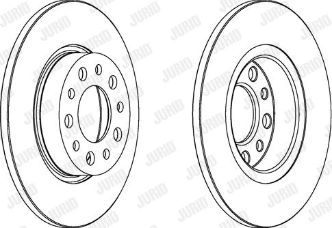 Jurid 562501JC - Тормозной диск autospares.lv