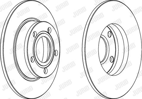 Jurid 562503J-1 - Тормозной диск autospares.lv