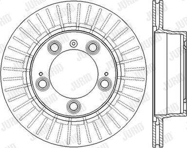 Jurid 562584J-1 - Тормозной диск autospares.lv