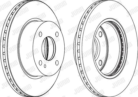 Jurid 562539JC-1 - Тормозной диск autospares.lv