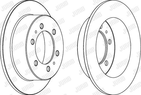 Jurid 562530J-1 - Тормозной диск autospares.lv