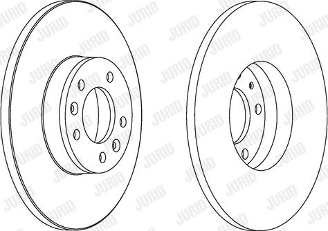 Jurid 562525JC-1 - Тормозной диск autospares.lv