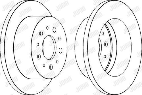 Jurid 562526JC-1 - Тормозной диск autospares.lv