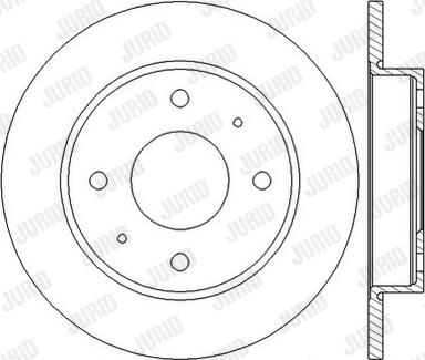 Jurid 562574JC-1 - Тормозной диск autospares.lv