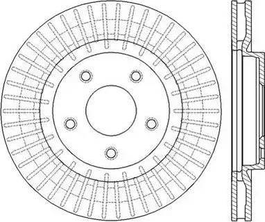 RIDER RD.3325.DF4964 - Тормозной диск autospares.lv