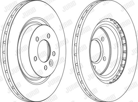 Jurid 562654JC-1 - Тормозной диск autospares.lv