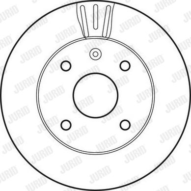 Jurid 562662J-1 - Тормозной диск autospares.lv