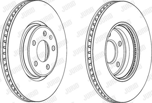 Jurid 562615JC-1 - Тормозной диск autospares.lv