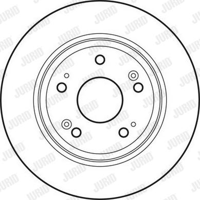 Jurid 562687JC-1 - Тормозной диск autospares.lv