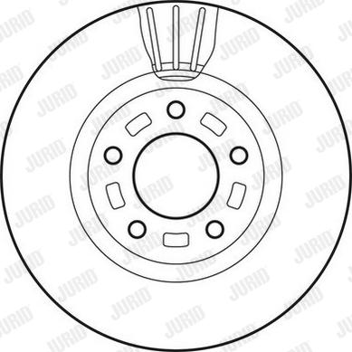 Jurid 562635JC-1 - Тормозной диск autospares.lv